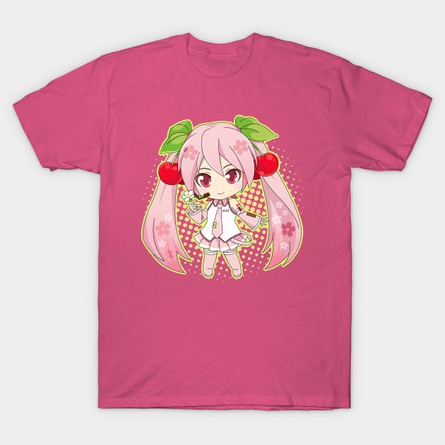 Kawaii Sakura Miku T-Shirt by WarGreymonZero